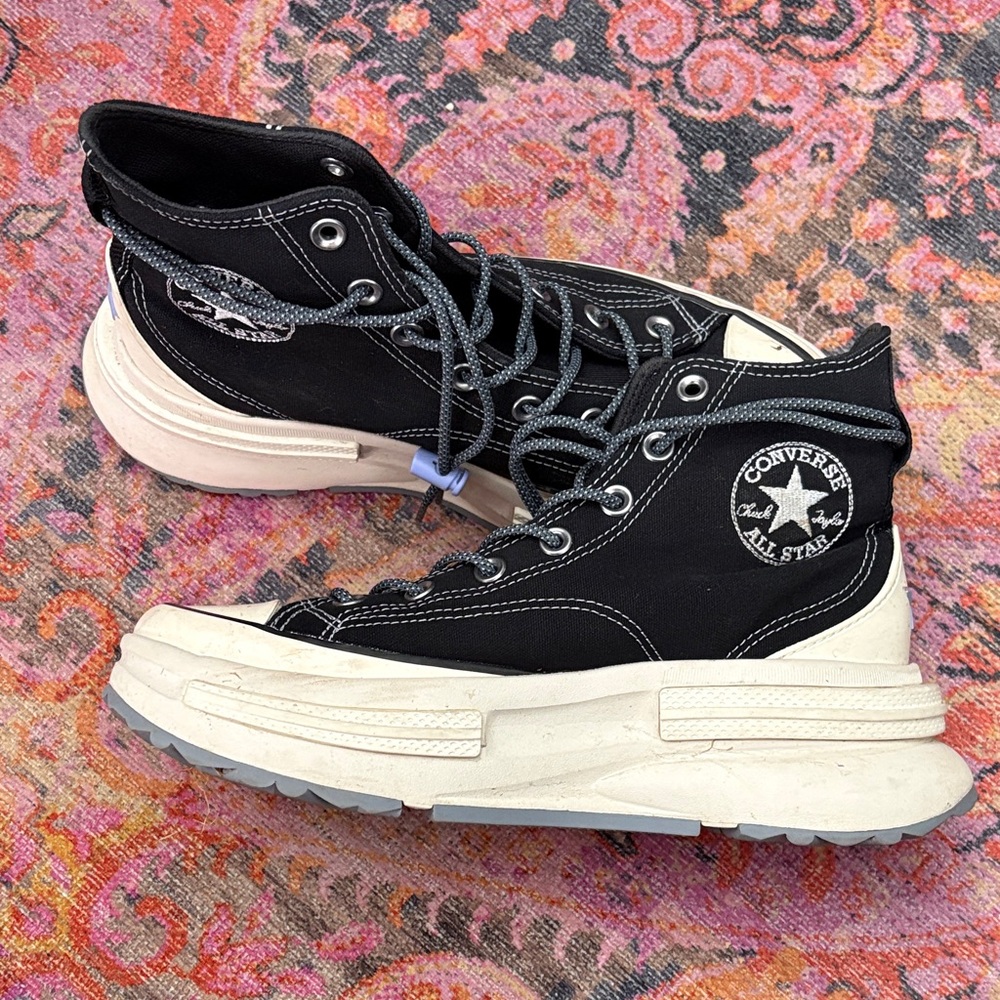 Converse Black and White Platform High-Tops